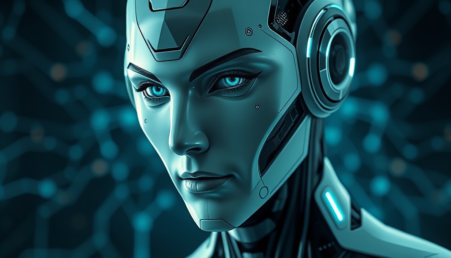 Futuristic humanoid AI illustrating new form of intelligence in AI.