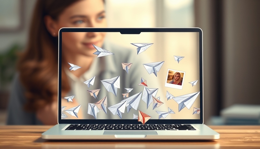 AI Girlfriend Apps That Can Send Pictures representation with laptop and photo icons.