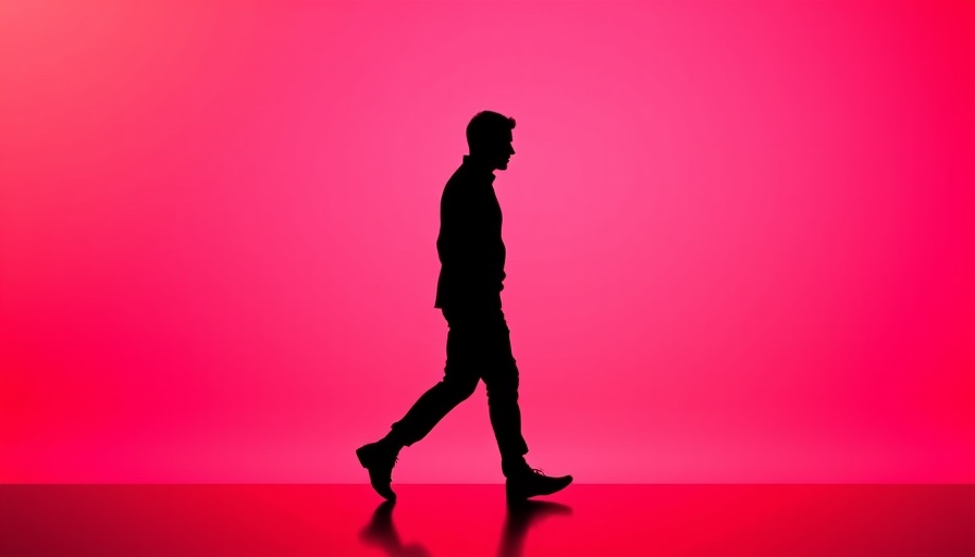 Silhouette of a person against vibrant background at an event, OpenAI Data Center Abu Dhabi.