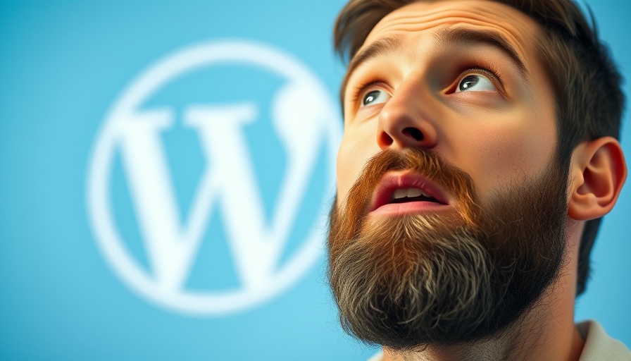 Surprised man with WordPress logo, WordPress scraper plugin vulnerability