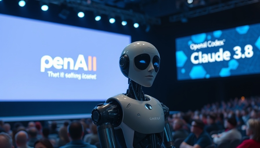 OpenAI Codex AI Trends presentation featuring advanced humanoid AI.