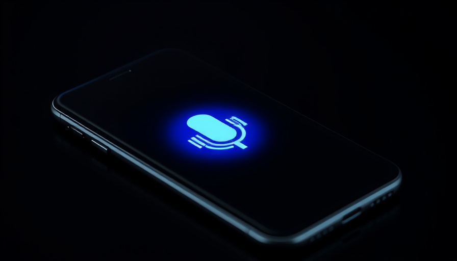 Modern smartphone with vibrant voice assistant icon, illustrating third-party voice assistants in AI.