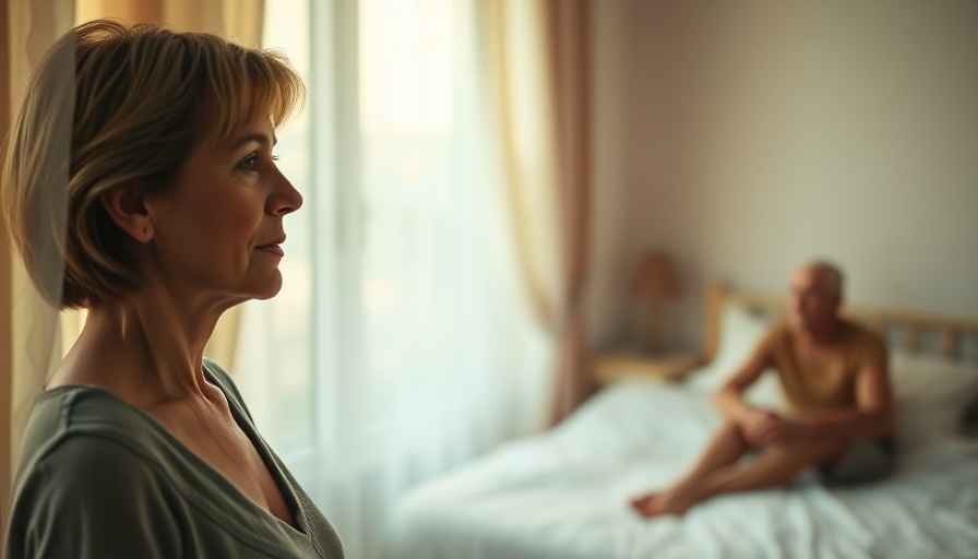 Dealing with sexual desire in long-term relationships: contemplative woman by window.