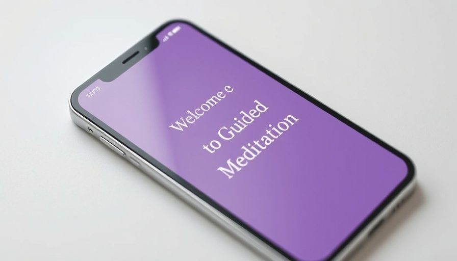 Minimalist meditation app interface for mental wellness