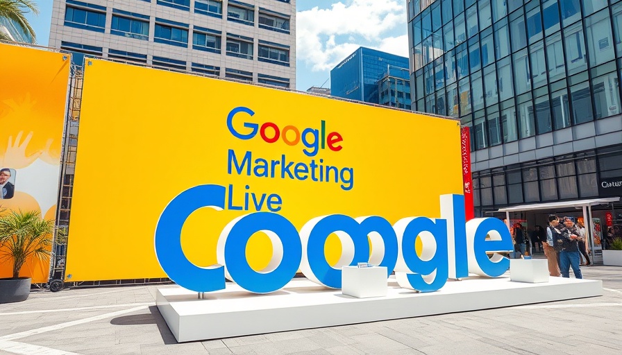 Google Marketing Live event signage at conference, AI search traffic quality.