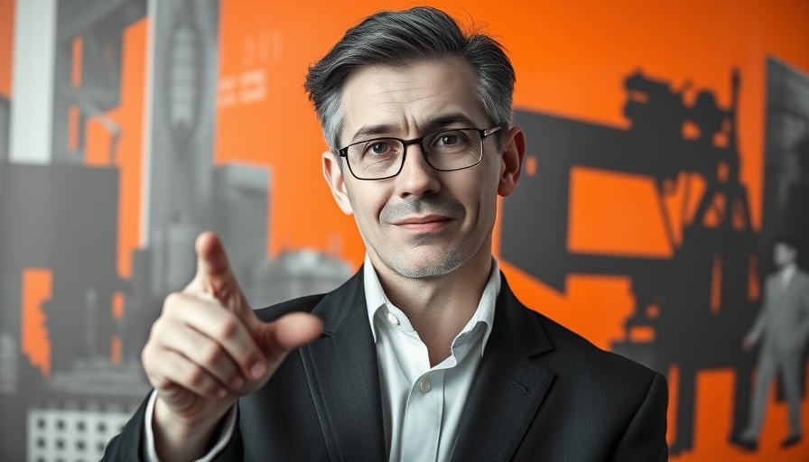 AI Agents in Business Operations: Businessman presenting insights.