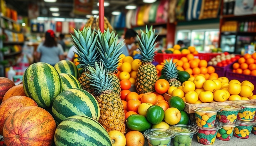 Vibrant fruit market display - Fitness Finds and Tips