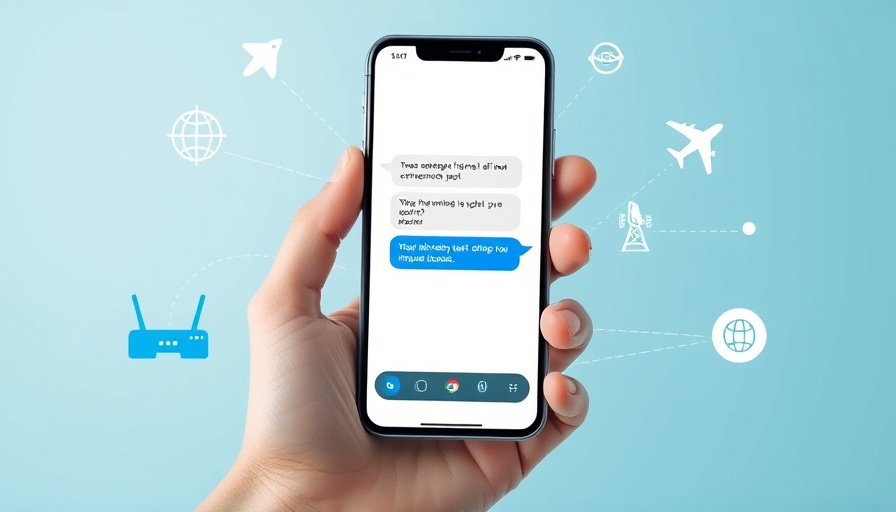 AI chatbot on smartphone with network icons, ethical considerations.