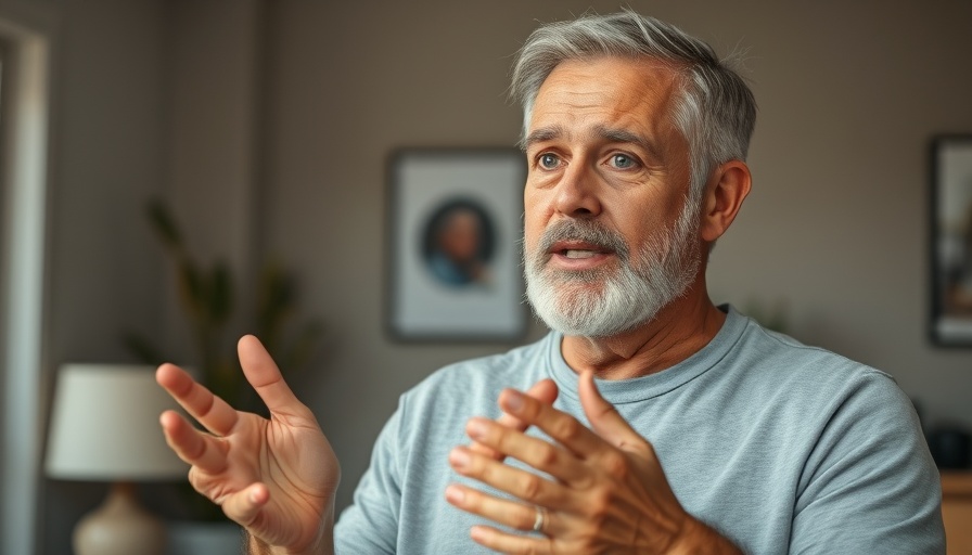 Casual middle-aged man confidently speaking, 9 Steps to Become a Sales Expert with AI.