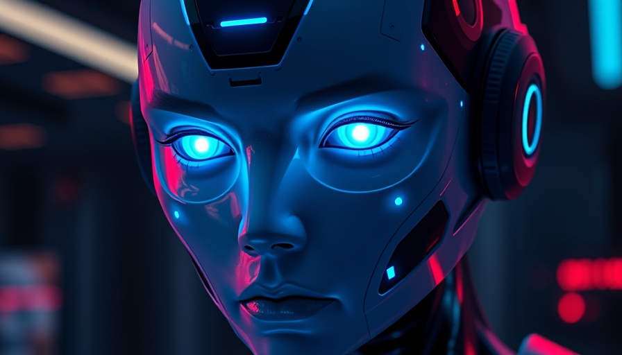 Futuristic AI humanoid with glowing elements representing the fastest AI for text generation.