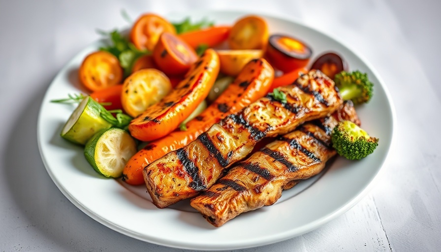 Grilled vegetables platter showcasing how to grill delicious vegetables.