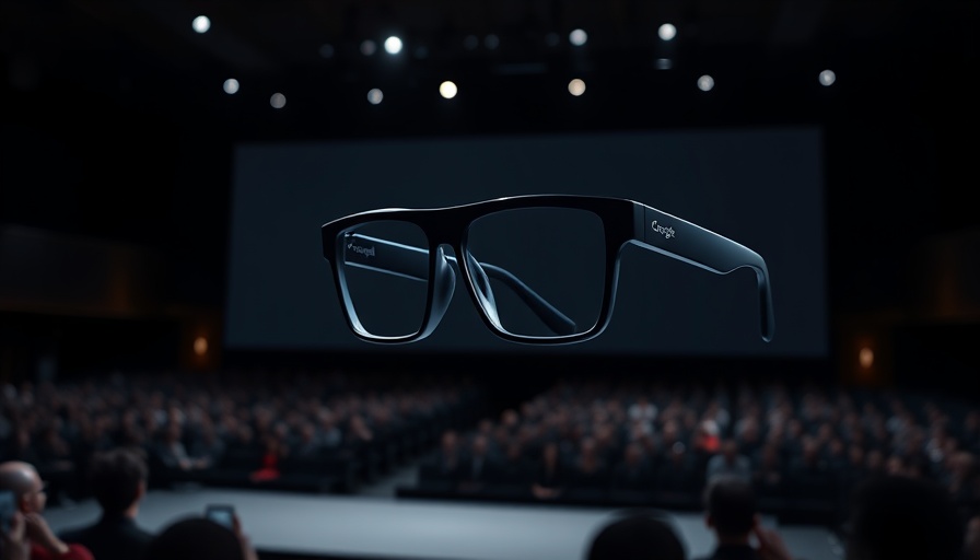 Presentation of Google Android XR glasses with AI technology.