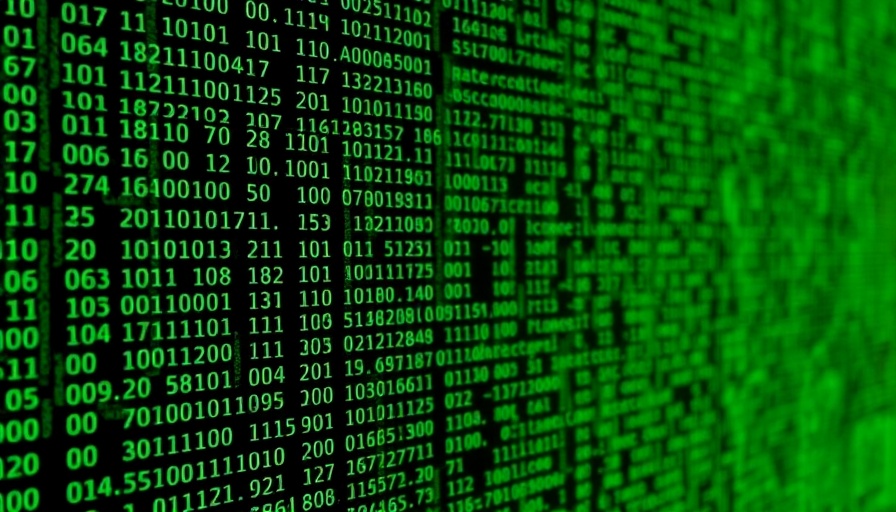 AI-Native Ecosystem for Sustainability digital code visualization.