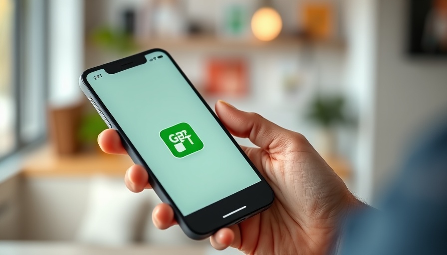 Person holding smartphone with ChatGPT app open, showcasing prompt engineering.