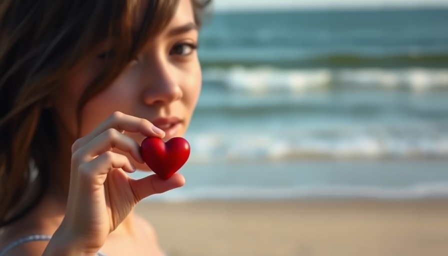Wise Engagement with the World: person holding a heart on the beach