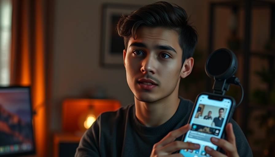 Google Stitch AI app development concept presented by young developer.