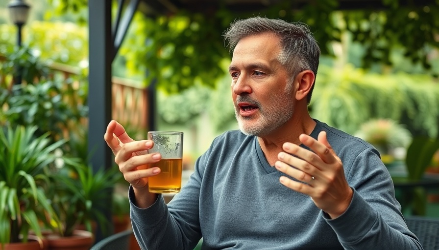 Casual middle-aged man expresses thoughts outdoors; Your kids won’t always listen to you.