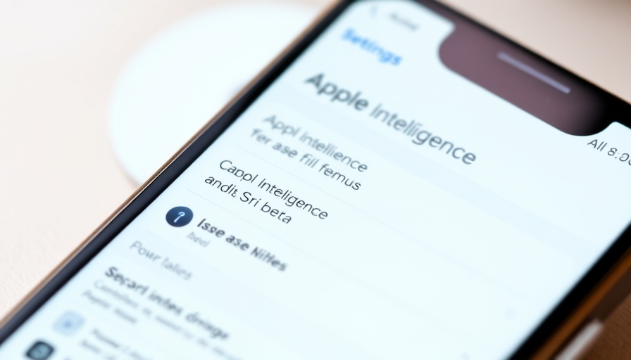 Apple Intelligence settings displayed on smartphone screen.