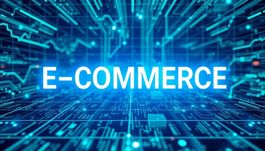 Futuristic E-commerce digital design representing AI in branding.