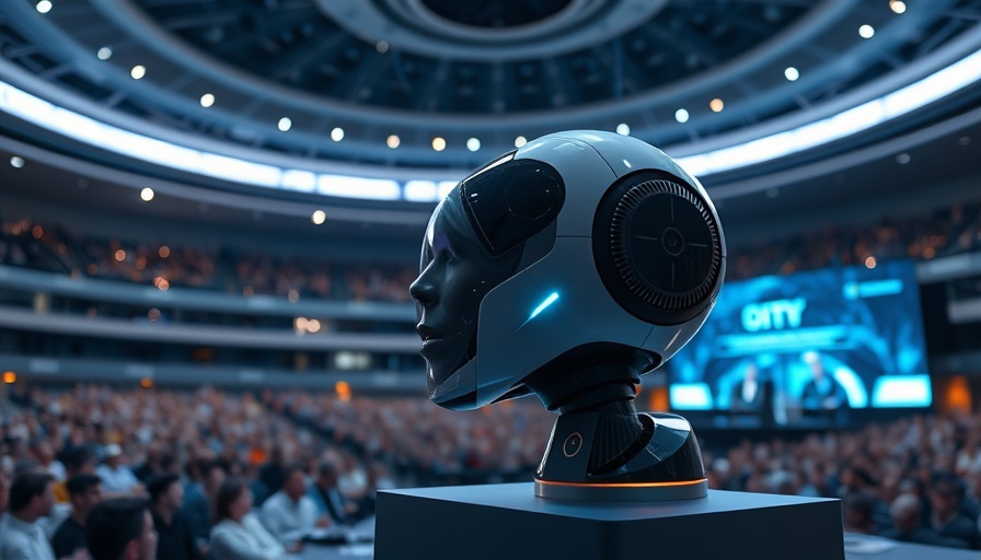 Launch of OpenAI's new AI device at tech presentation.