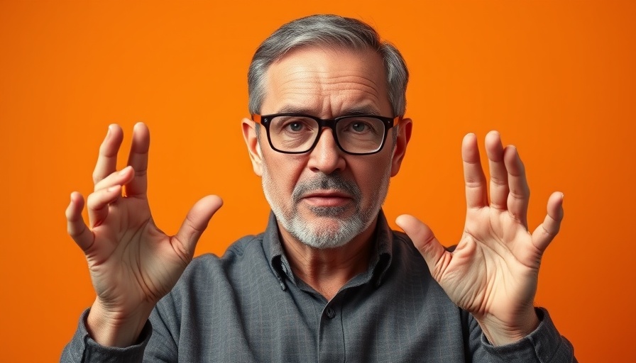 Middle-aged man discussing AI unemployment prediction.