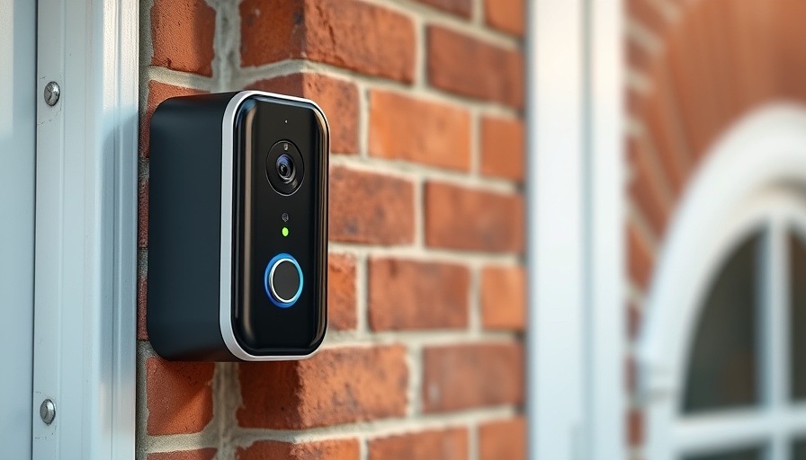 Eufy Security Video Doorbell mounted on brick wall.