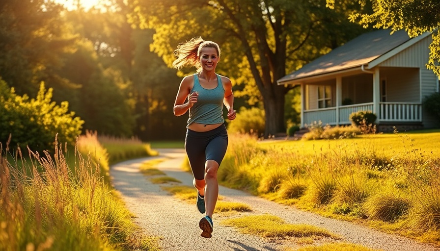 Woman jogging on sunlit trail, symbolizing exercise extending life for cancer patients.
