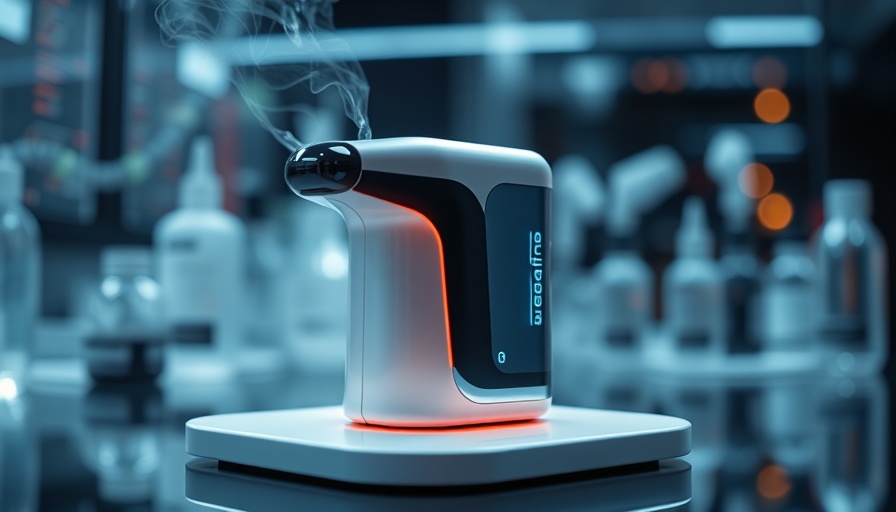 Device showcasing sense of smell innovation in a tech lab.