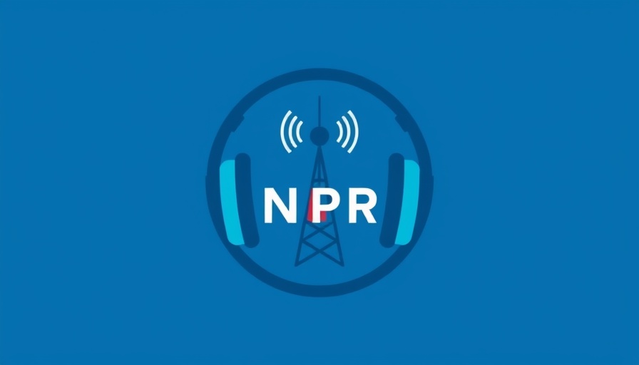 NPR logo with headphones and tower, related to NIH funding cuts.