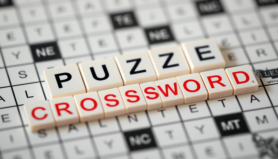 Relationships through crossword puzzles concept with text overlay.