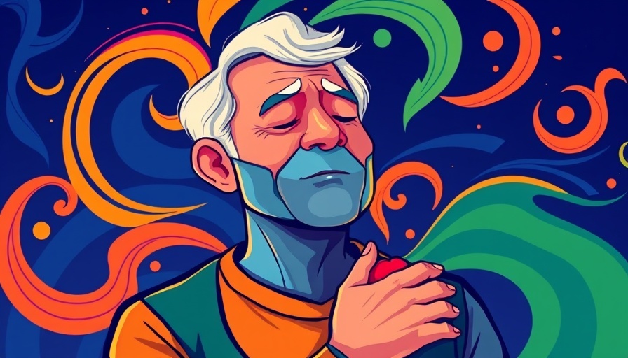 Colorful abstract depiction of mindfulness and mental wellness