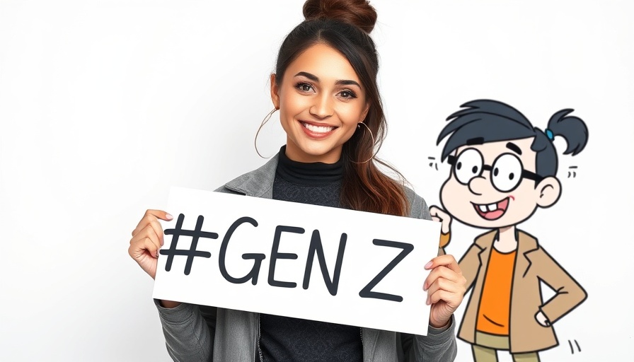 Gen Z young woman with cartoon character, NSFW AI and Gen Z theme