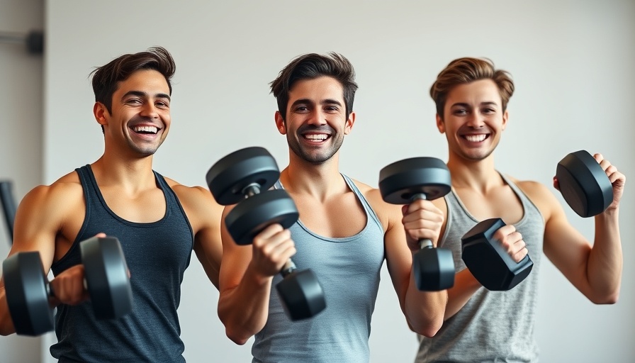 Energetic adults lifting weights in 30 Min Tabata HIIT Workout.