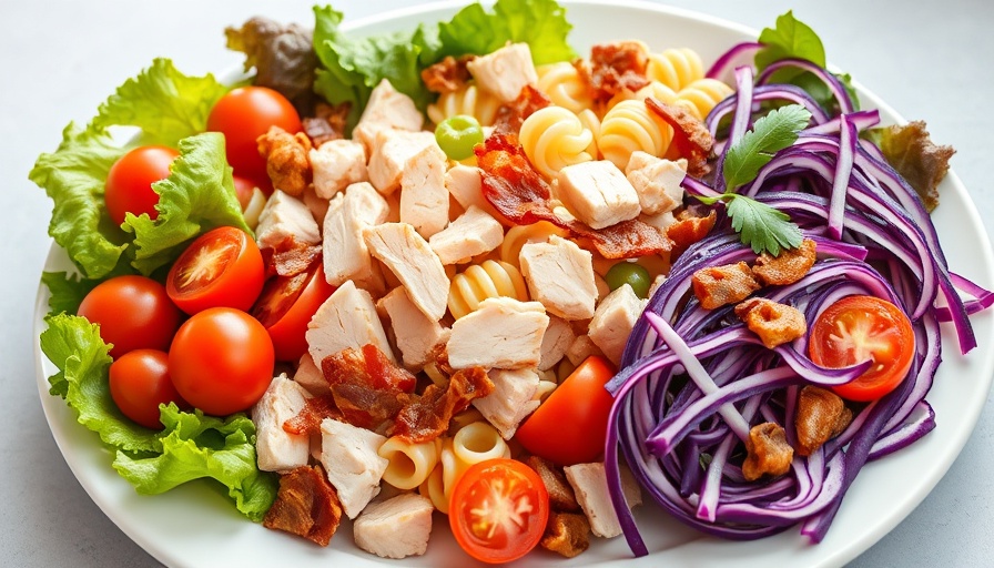 Colorful chopped salad resembling copycat Portillo's style.