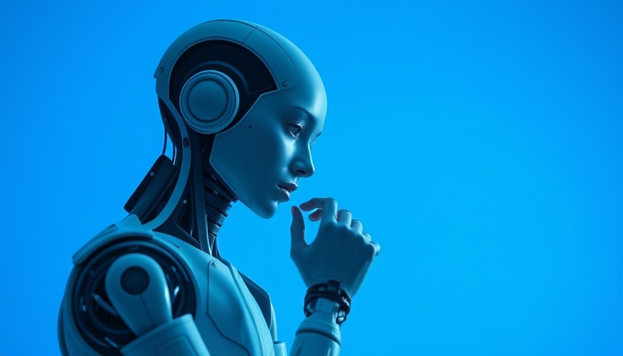Futuristic humanoid with robotic arm for open device management solutions