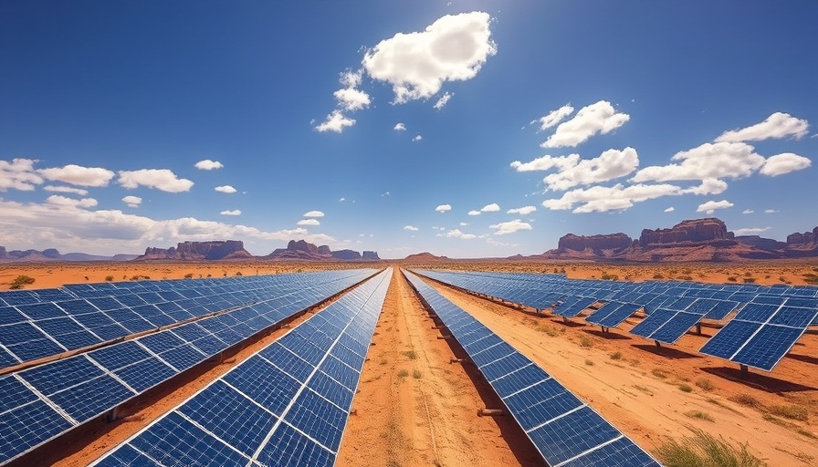 Rollback of IRA Clean Energy Tax Credits affects solar farm in desert.
