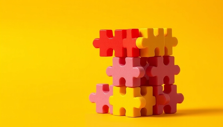 Colorful puzzle pieces symbolizing AI impact model for enterprise ROI