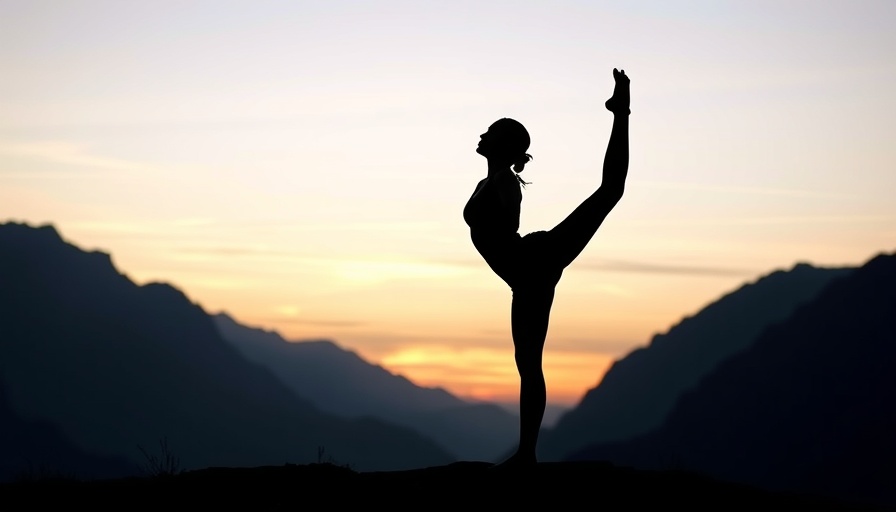 Reasons to let go in life: silhouette of a person doing yoga at dusk.
