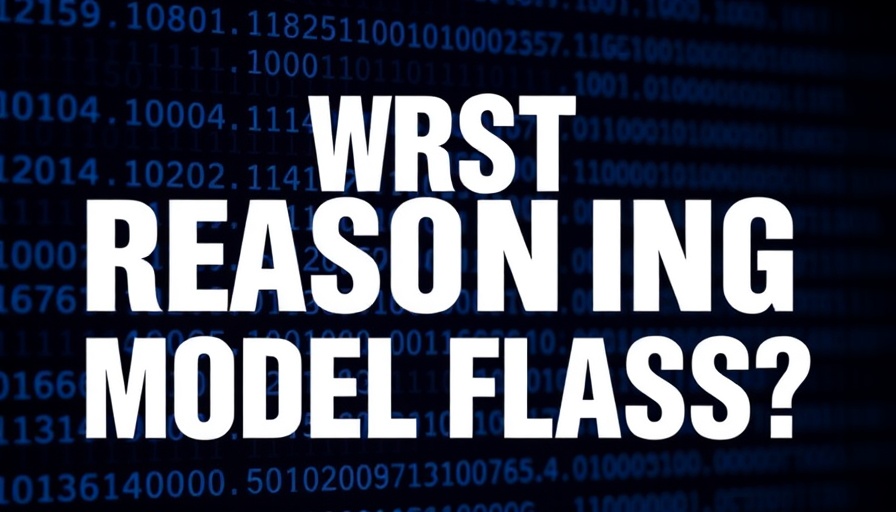 AI reasoning models flaws text on a binary code background.