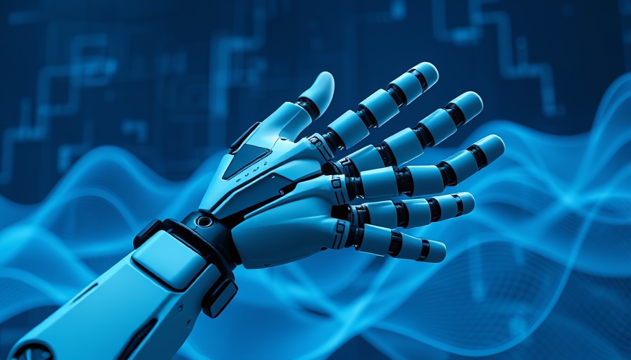 Futuristic robotic hand illustrating AgentOps platform for AI management innovation.
