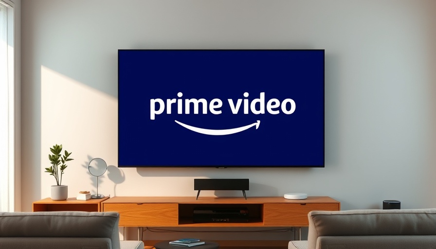 Prime Video displayed on TV in modern living room, showcasing generative AI features.