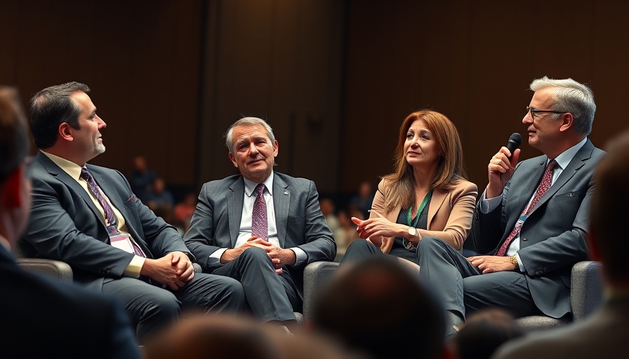 Top startups reshape markets panel discussion at a conference.