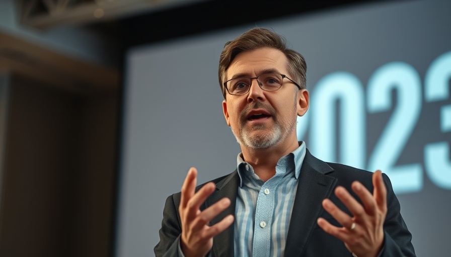 Speaker discusses 4 C's of Leverage AI at conference.