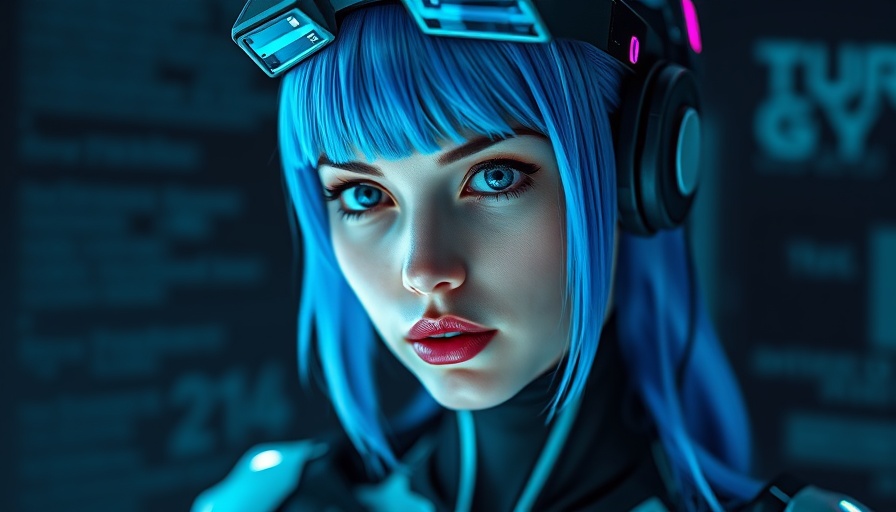 Futuristic cyborg woman introducing Google GEMMA 3N