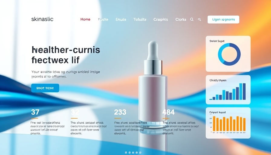 Modern webpage showcasing skincare product insights with Adobe’s LLM Optimizer for AI-Powered Visibility.