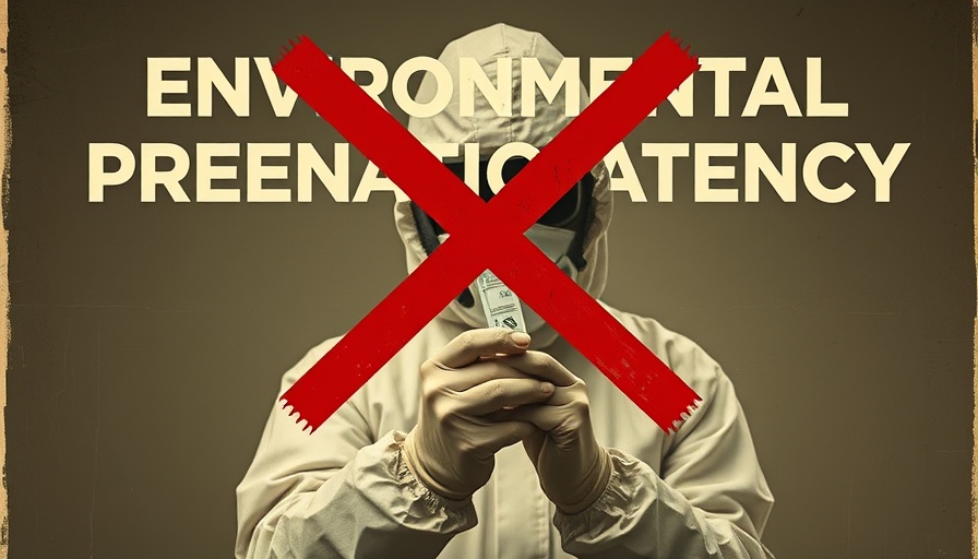 EPA Declaration of Dissent protest poster with bold graphics.