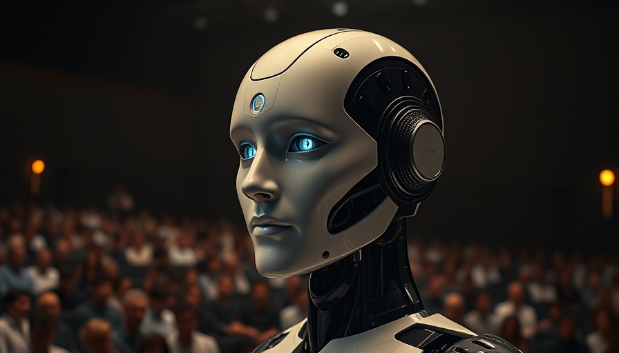 Futuristic AI model presentation at China Open Source event