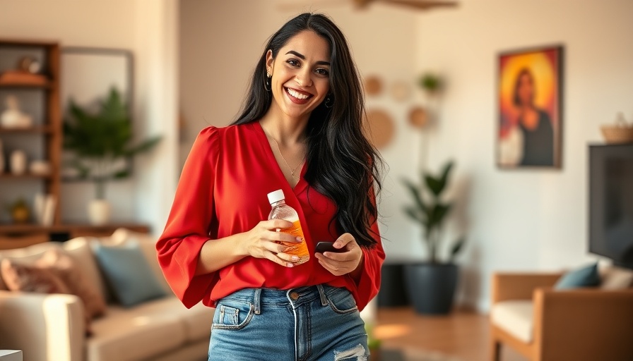 Smiling woman showcasing holistic detox benefits indoors.