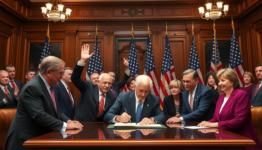 Politicians celebrating bill signing, Medicaid cuts impact everyone.