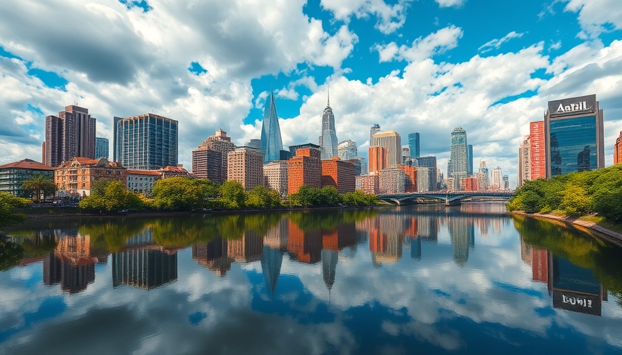 Drive Capital's second act with a vibrant cityscape and skyline.